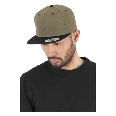 Kšiltovky Classic Snapback černá/olivová