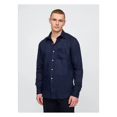 GAP Lněná košile Classic Shirt - Pánské