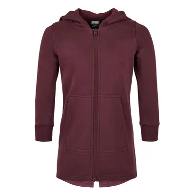 Girls Sweat Parka redwine