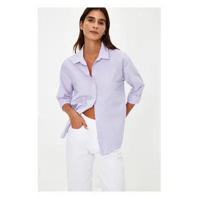 Trendyol Quickly Loose Fit Cotton Woven Shirt