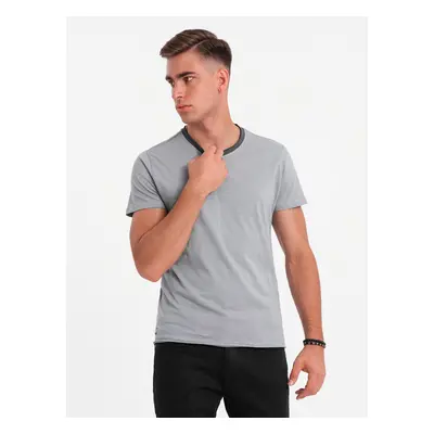 Ombre Men's T-shirt with raw finish - gray