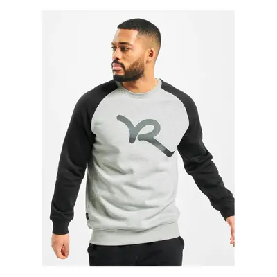 Rocawear Logo Crewneck šedá melanžová/černá