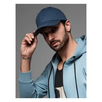 Ombre One-color men's baseball cap - navy blue