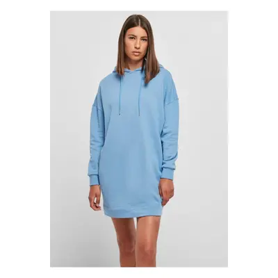 Dámské organické oversized froté šaty s kapucí horizont blue