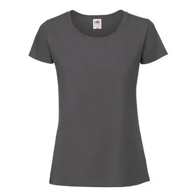 Iconic Ringspun Premium Premium Fruit of the Loom Graphite Women's T-shirt