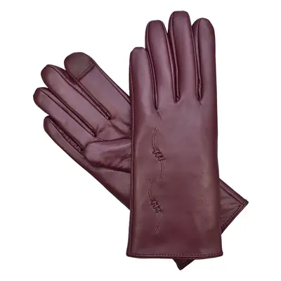 Semiline Woman's Women Leather Antibacterial Gloves P8205-3