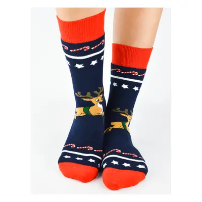 NOVITI Unisex's Socks SF013-U-01 Navy Blue