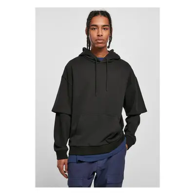 Oversized Doublesleeve Hoody černá