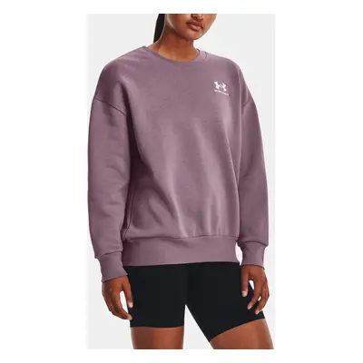 Under Armour Mikina Essential Flc OS Crew-PPL - Dámské