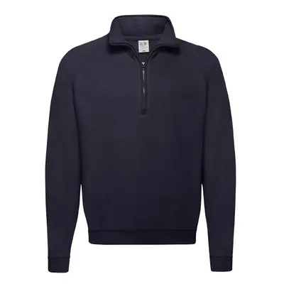 Granatowa bluza męska Zip Neck Sweat Fruit of the Loom