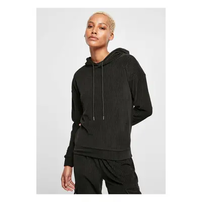 Dámská Velvet Rib Hoody černá