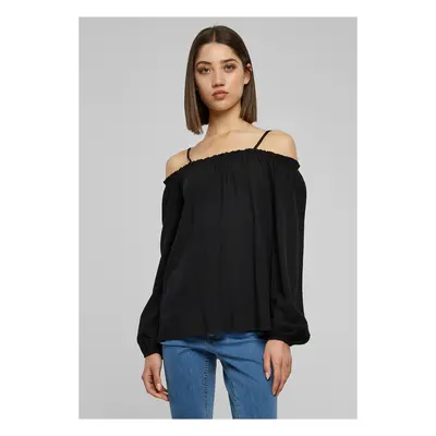 Dámské Cold Shoulder Longsleeve černé