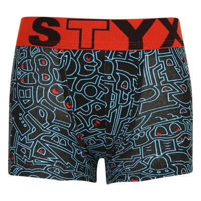 Dětské boxerky Styx art sportovní guma doodle