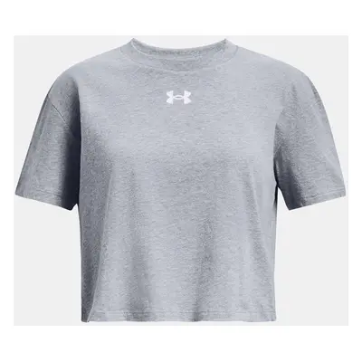 Under Armour Tričko UA CROP SPORTSTYLE LOGO SS-GRY - Holky