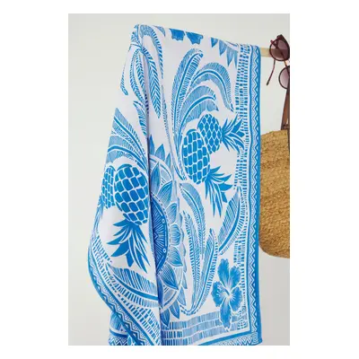 Trendyol Tropical Patterned Beach Towel