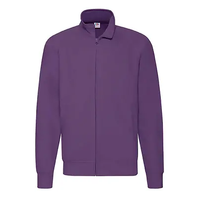 Men's Purple Lightweight Sweat Jacket Fruit of the Loom