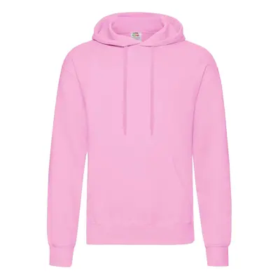 Men's Pink Hooded Sweat Fruit of the Loom