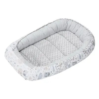 Medi Partners Baby cocoon/nest – Glade + gray Minky