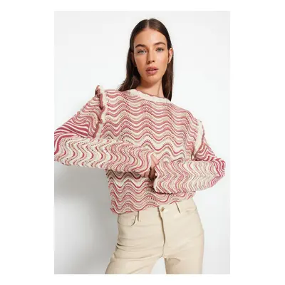 Trendyol Stone Self Patterned Knitwear Sweater