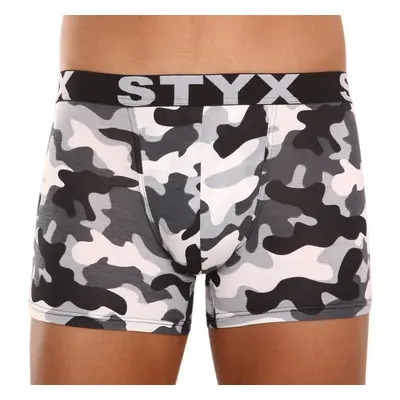 Pánské boxerky Styx long art sportovní guma maskáč