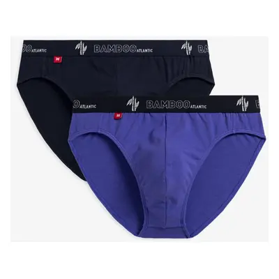 Pánské sportovní slipy ATLANTIC 2Pack - tmavě modré/fialové