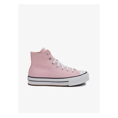 Růžové holčičí kotníkové tenisky Converse Chuck Taylor All Star Se - Holky