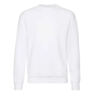 Men's White Sweatshirt Set-in Sweat Fruit of the Loom