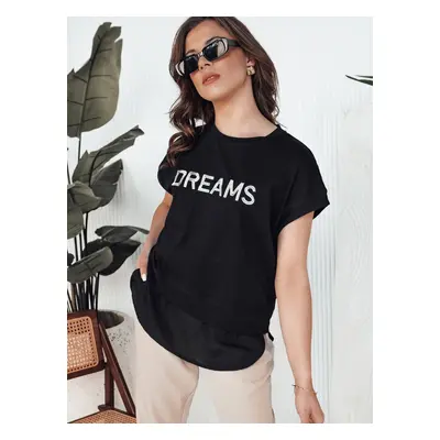 T-shirt damski DREAMY czarny Dstreet