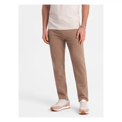 Ombre Men's sweatpants with unlined leg - brown