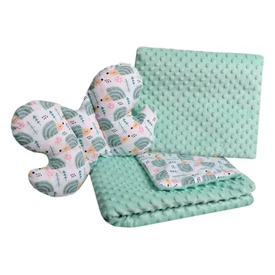 Medi Partners Set of a quilt with a pillow for a stroller