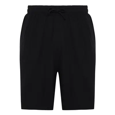 Trendyol Black Muslin Woven Summer Shorts