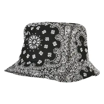 Bandana Print Bucket Hat černý