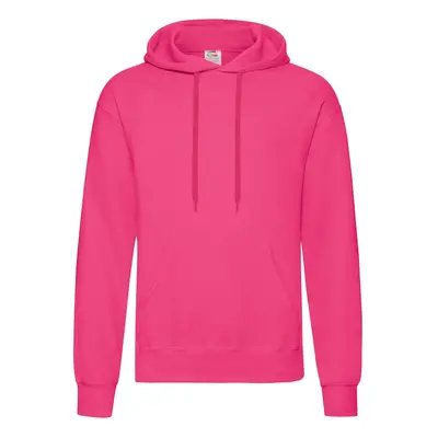 Men's Pink Hooded Sweat Fruit of the Loom