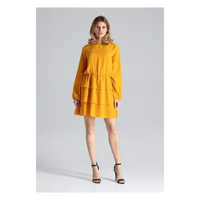 Figl Woman's Dress M601 Mustard