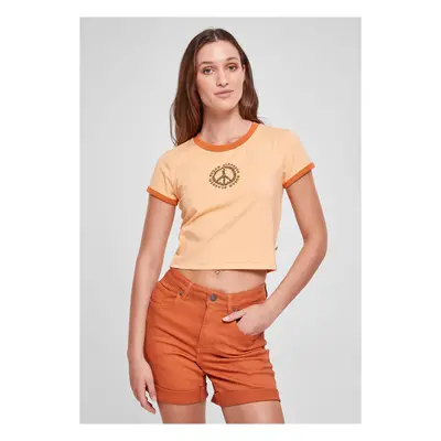 Dámský strečový dres Cropped Tee paleoranžová/vintageoranžová