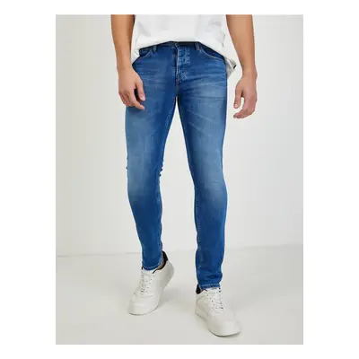 Modré pánské slim fit džíny Pepe Jeans Chepstow - Pánské