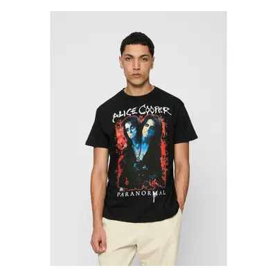 Alice Cooper Paranormal Splatter Adult Black Tee černé