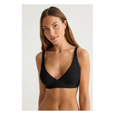 Trendyol Black Micro Non-wired Covered Triangle Knit Bra