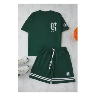 Trendyol Green College Oversize/Wide Cut Tracksuit