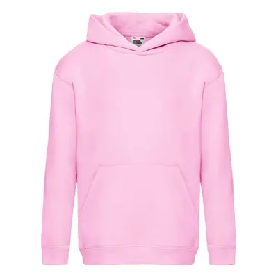 Pink Hooded Sweat Fruit of the Loom