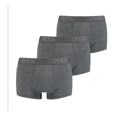 3PACK pánské boxerky Levis šedé