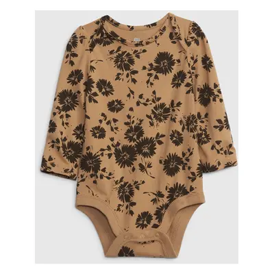 GAP Baby body organic floral dlouhý rukáv - Holky