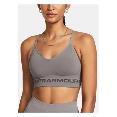 Podprsenka Under Armour UA Seamless Low Long Bra - šedá