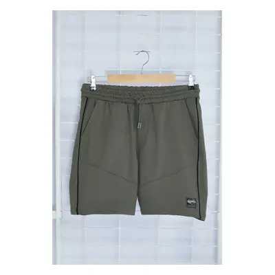 Trendyol Anthracite Regular/Normal Cut More Sustainable Contrast Piping Detail Shorts&Bermuda