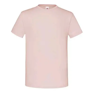 Men's Powder T-shirt Combed Cotton Iconic Sleeve Fruit of the Loom