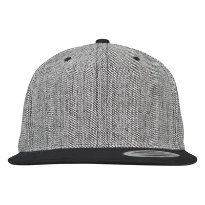 Melange Solid Snapback černá melanžová/černá