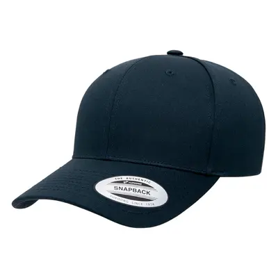 Retro bavlněná směs Snapback tmavě modrá