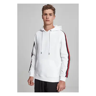 Stripe Shoulder Hoody wht/blk/firered