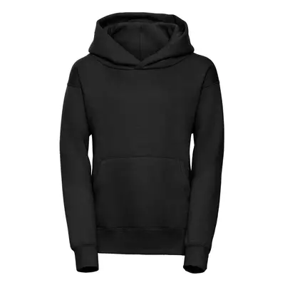 Czarna bluza dziecięca z kapturem Hooded Sweatshirt Russell