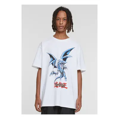 Yu-Ghi-Oh Blue Eyes White Dragon Heavy Oversize Tee bílé